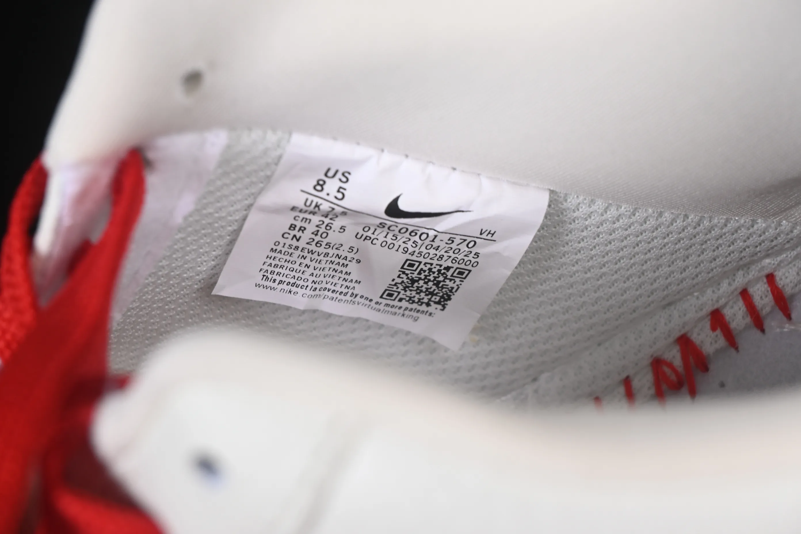 All categories Nk Air Force 1 Air Force series Nk Air Force 1 Low Air Force low-top Nike Air Force 1'07 Low Gucci co-branded white and red Air Force 1 low-top casual sneakers SC0601-570